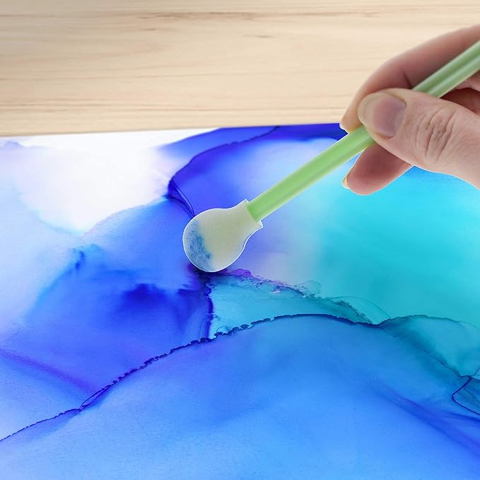 U.S. Art Supply 30 Alcohol Ink Blending Swabs - Image 4