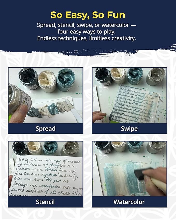 The Crafter's Workshop Stencil Butter Medium, Easy-to-Spread, Adds Shimmer - Image 7