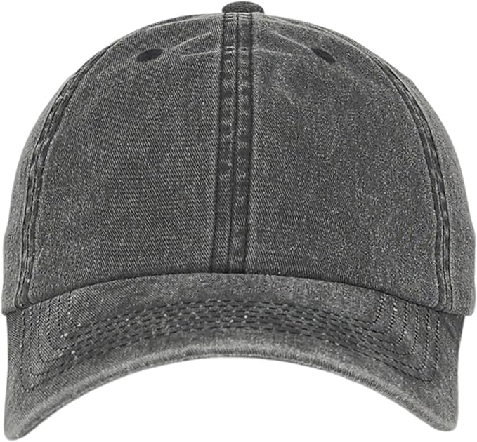 Classic Dad Hat Cotton, Low-Profile Plain Baseball Cap, Adjustable, Breathable and Packable