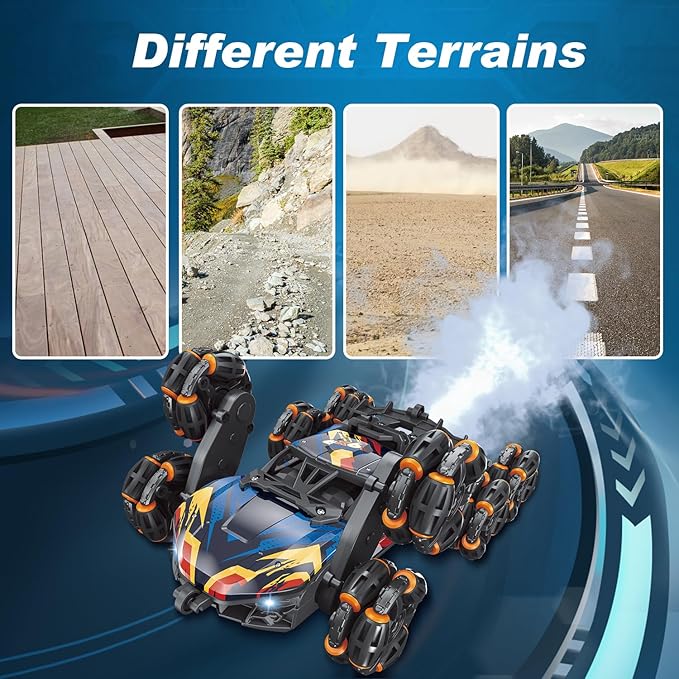 Cool 8 Wheels Hand Controlled rc Stunt Car Toys, Gesture Sensing Remote Control - Image 5