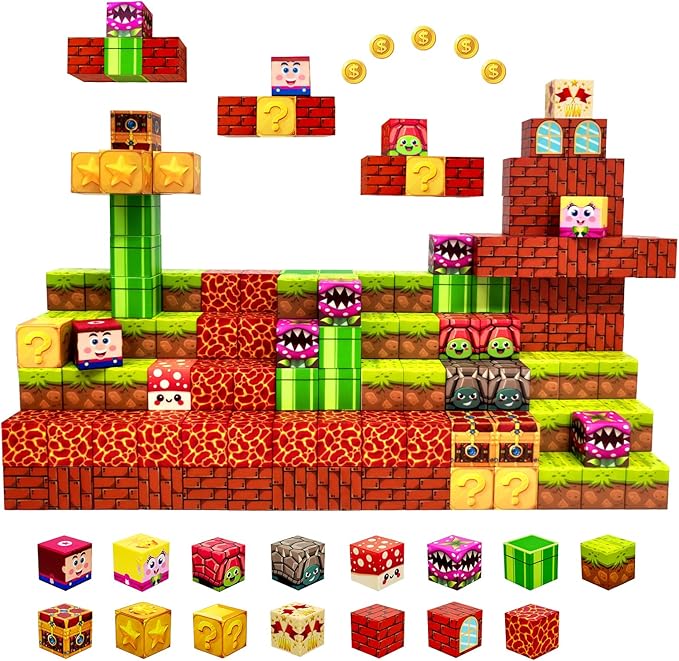 Magnetic Blocks Building Toys for Kids: 48PCS Magnetic Blocks for Kids Ages 4-8 - Image 7
