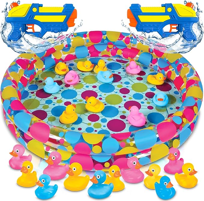 Gamie Duck’em Down Shooting Game, Carnival Duck Pond Game - Image 8