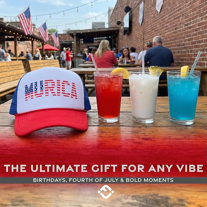 Funky Junque Premium Mesh Snapback Trucker Hat - Stylish Comfort for All - Patriotic, Humor & More