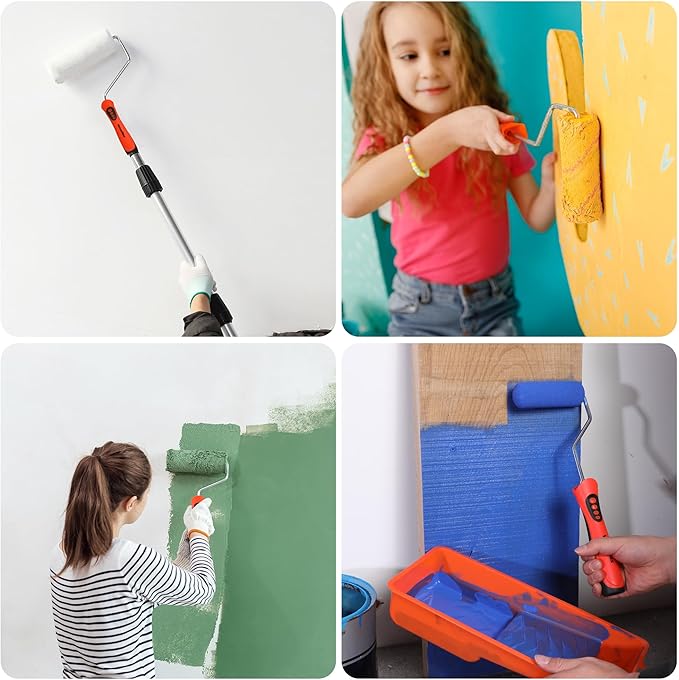 ValueMax Paint Roller Kit, 14-Piece 4 Inch Paint Roller Kit - Image 7
