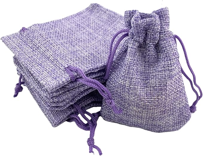 Palmhomee Pack of 25 Burlap Gift Bags by Palmhomee