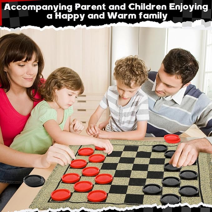 Giant Checkers Game Set - Image 5