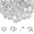 150 Sets Pin Backs Replacement Lapel Butterfly Clutch Pin Silver Butterfly Tie by Unknown