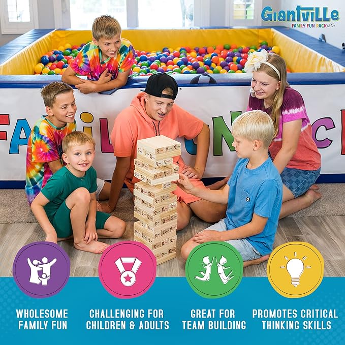 Giantville Giant Tumbling Timber Toy - Image 4