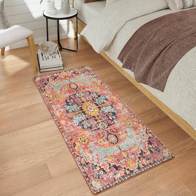 Lahome Bohemian Floral Medallion Runner Rug - Image 9