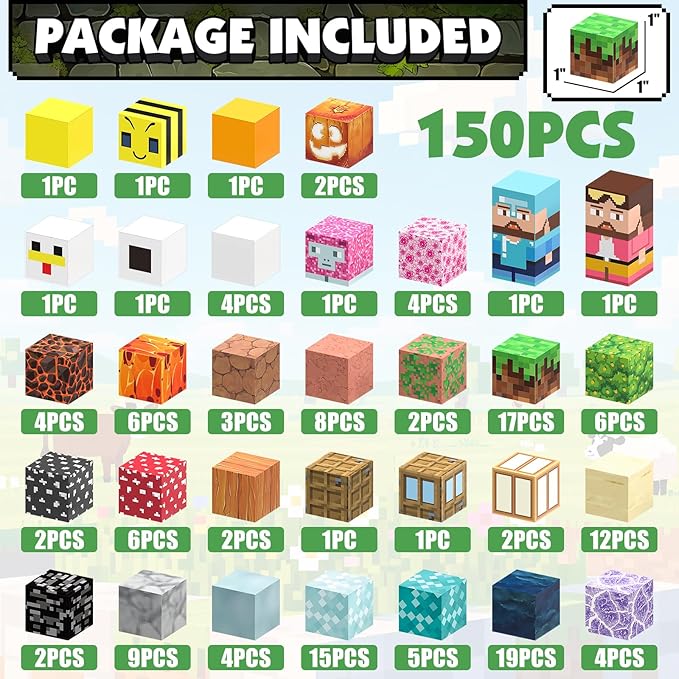 JIMI Magnetic Blocks Building Toys, 1 inch Magnet Blocks Montessori Sensory - Image 2