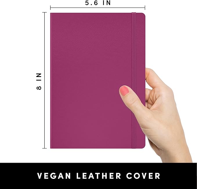 PAPERAGE Dotted Journal Notebook, 160 Pages, Medium 5.6 in x 8 in - Image 2