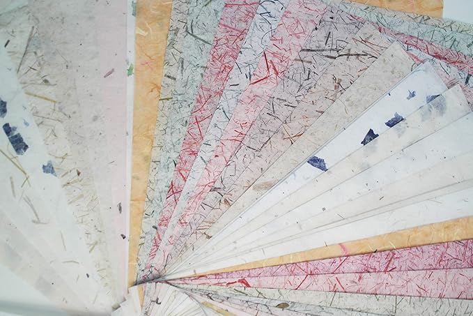 50 Sheets 8.5 x 11 Thin Mulberry Paper Sheets Handmade Art Tissue Washi Paper - Image 5