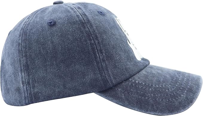 The Guitar Father Hat for Men, Vintage Cotton Embroidered Guitar Decor Dad Baseball Cap
