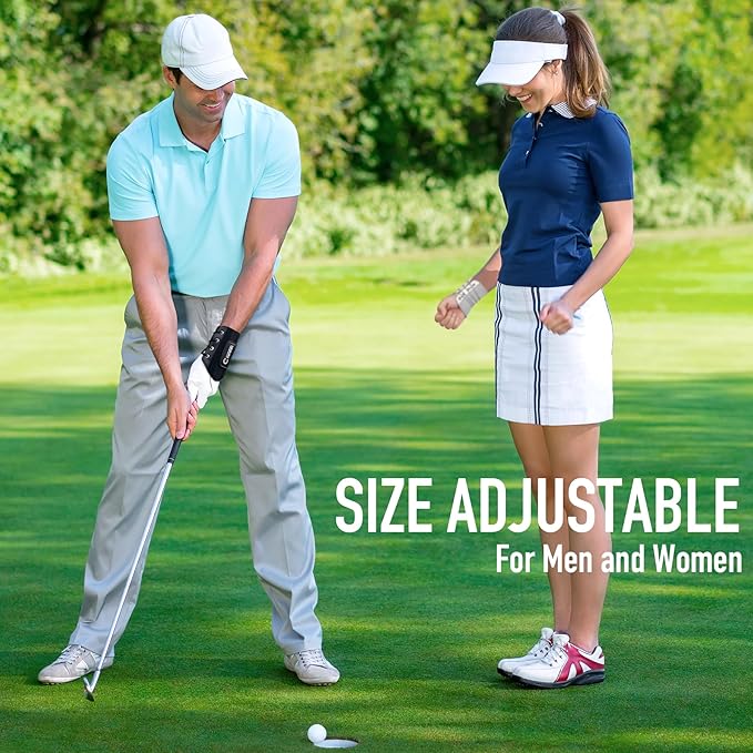 GAIARENA Golf Wrist Training Aid Wrist Hinge Trainer Brace, Effective Golf Swing Training Equipment to Correct Wrist Angle Swing Posture & Develop Muscle Memory for Beginner Golfers【Patent Pending】