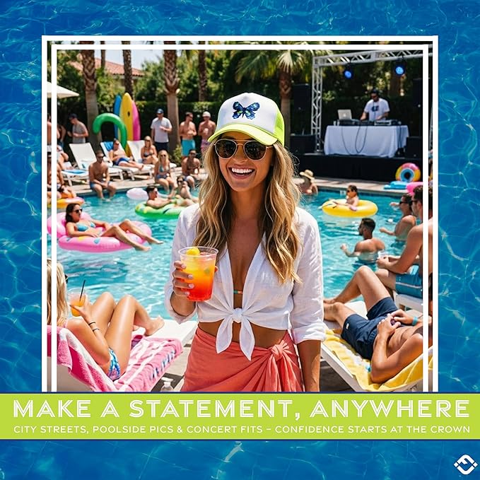 Funky Junque Premium Mesh Snapback Trucker Hat - Stylish Comfort for All - Patriotic, Humor & More