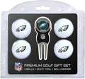 Team Golf NFL Regulation Size Golf Balls (4 Count) & Divot Tool with Removable Double-Sided Magnetic Marker