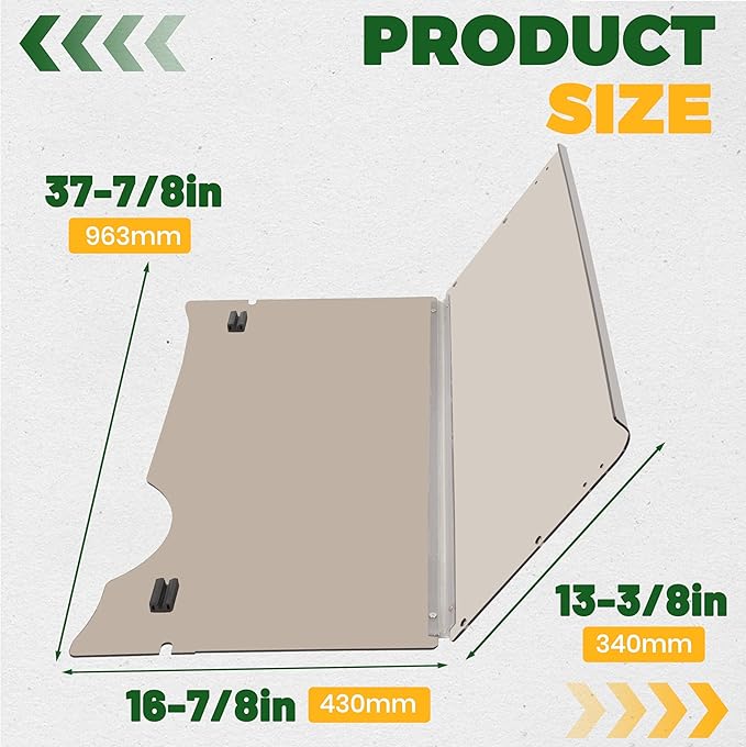 ECOTRIC Tinted Folding Windshield Compatible with 2008-Current EZGO RXV Golf Cart 37"W X 32.25"H