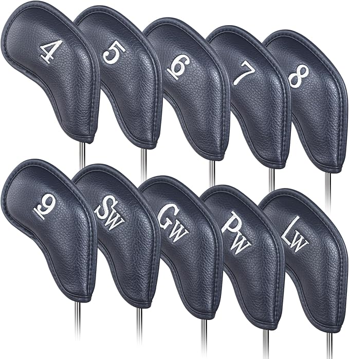 Craftsman Golf Magnetic Iron Headcovers Protective Cover with Large No. Available for Customize Name