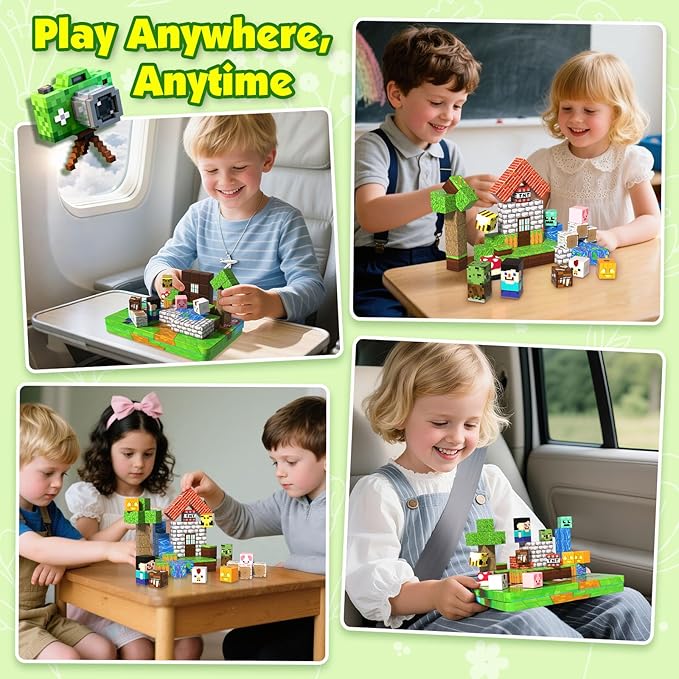 Mini Magnetic Blocks with Iron Box, STEM Educational Building Set Construction - Image 6
