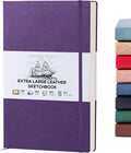 Beechmore Books A3 Sketchbook – 11.7x16.5 Premium Vegan Leather Bound Extra by BeechmoreBooks