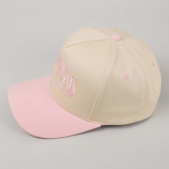 MIRMARU Two-Tone Vintage Canvas Trucker Hats for Men & Women, Adjustable Size Baseball Caps with Trendy Embroidered Design