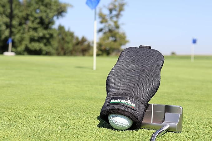 BallBrite Portable Golf Ball Cleaner — Patented Pocket Washer for the Putting Green — Moisture-Lock Technology — Machine Washable — Golf Gift for Men and Women