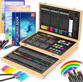 Art Supplies, iBayam 150-Pack Deluxe Wooden Art Set Crafts Drawing Painting Kit by iBayamDirect