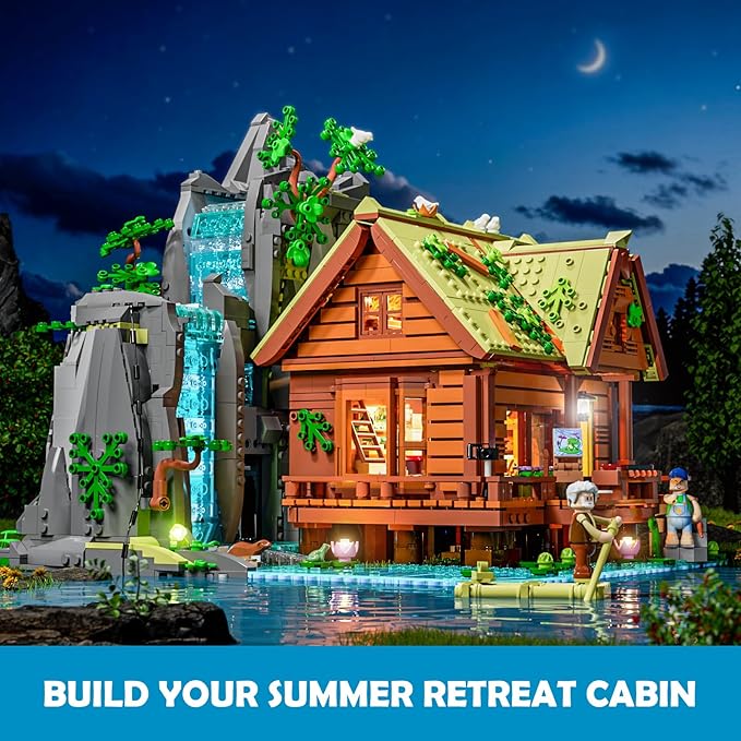 Waterfall-Cabin Lighting Building-Bricks Set - Image 5