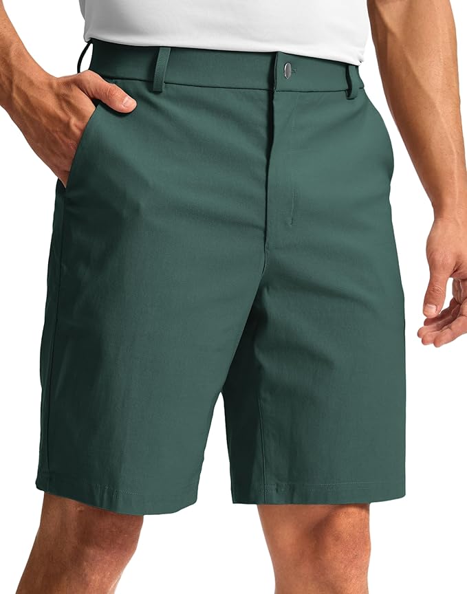 G Gradual Men's Golf Dress Shorts 5"/ 7"/ 9" Stretch Casual Work Flat Front Shorts for Men with 3 Pockets Quick Dry