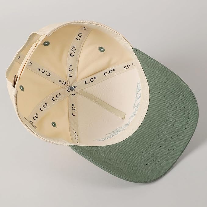 MIRMARU Two-Tone Vintage Canvas Trucker Hats for Men & Women, Adjustable Size Baseball Caps with Trendy Embroidered Design
