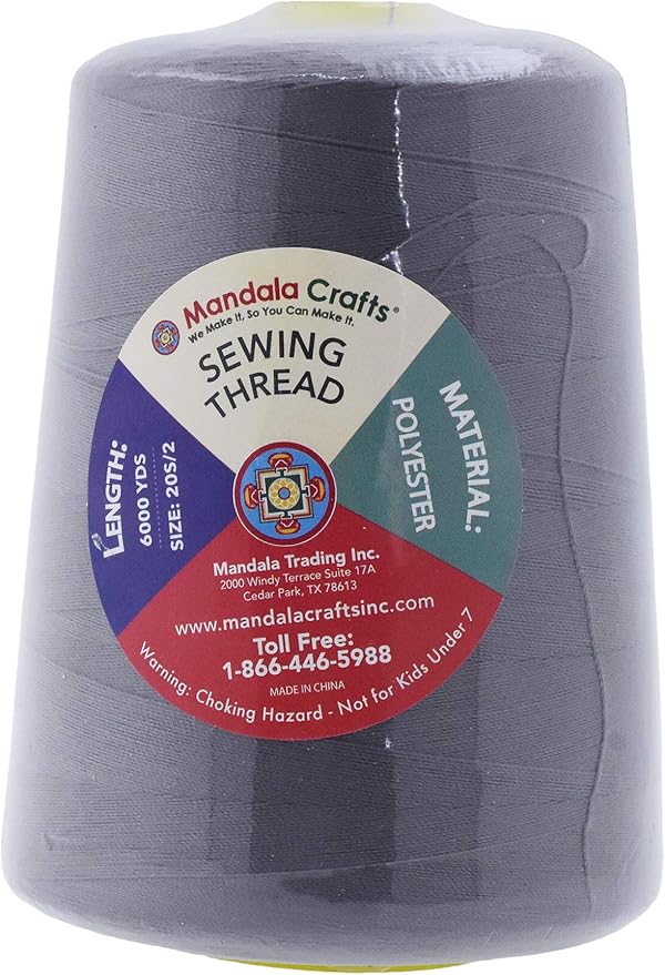 Mandala Crafts 4 Pack of Serger Threads Cones Spools - Image 3