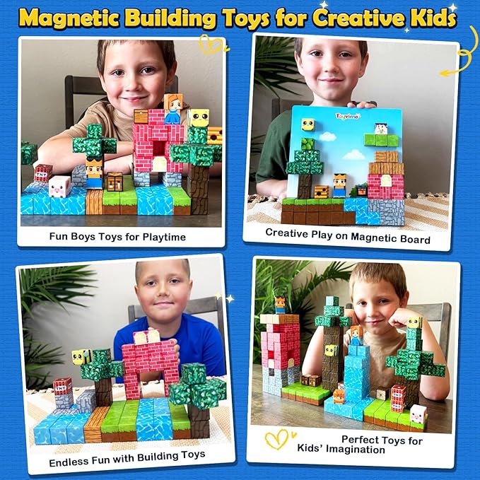 Magnetic Blocks 100PCS Compatible STEM Stacking Building Toys - Image 2