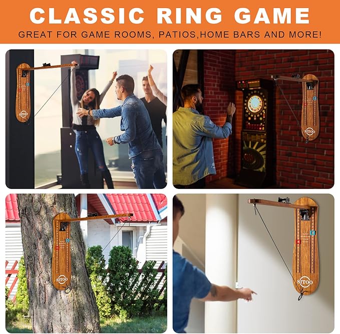 Ring Toss Game for Adults, Outdoors Games, Hook and Ring Game - Image 4
