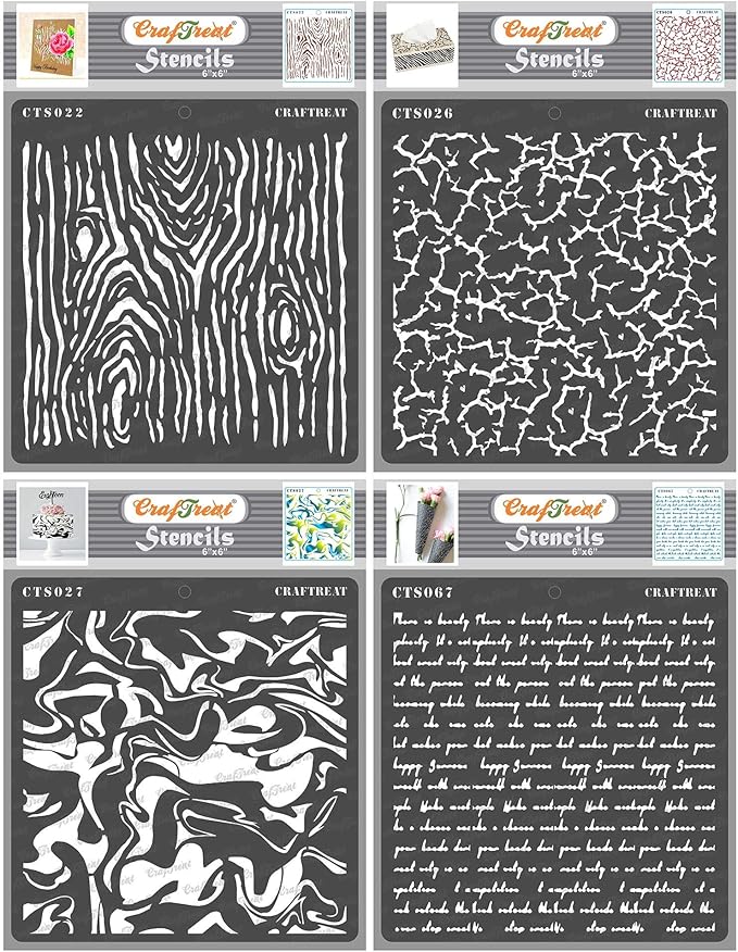 CrafTreat Reusable Pattern Stencils by CrafTreat