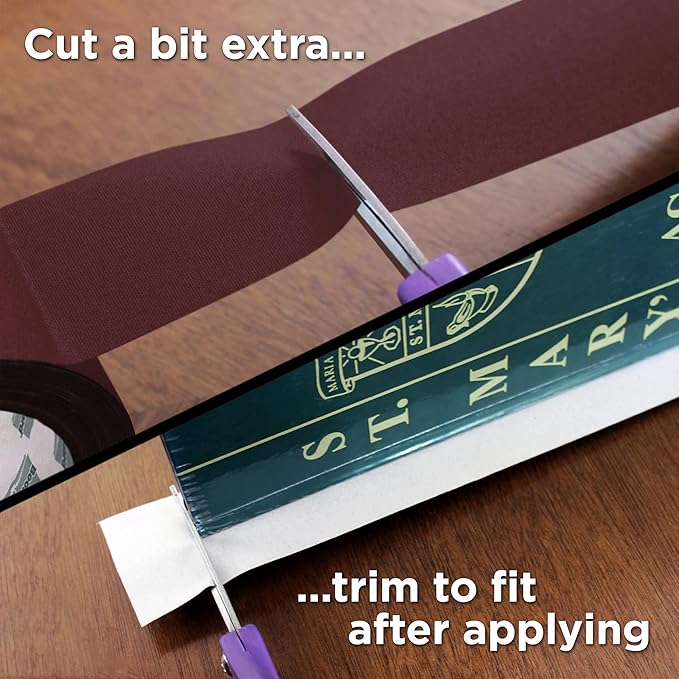 BookGuard 2 inch Premium Bookbinding Repair Cloth Tape, 15 Yard Roll Burgundy - Image 5