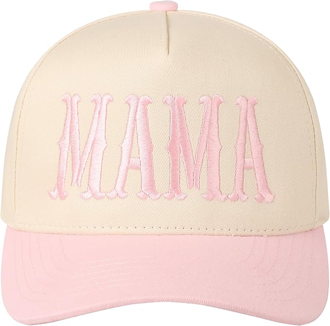 MIRMARU Two-Tone Vintage Canvas Trucker Hats for Men & Women, Adjustable Size Baseball Caps with Trendy Embroidered Design