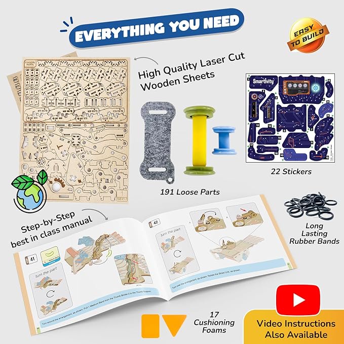 Smartivity DIY Robotic Mechanical Hand STEM Toy - Image 5
