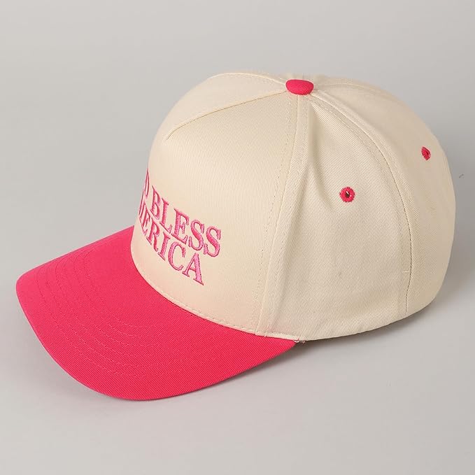 MIRMARU Two-Tone Vintage Canvas Trucker Hats for Men & Women, Adjustable Size Baseball Caps with Trendy Embroidered Design