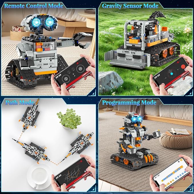 5in1 STEM Robot Building Kit for Kids 6-14+, APP & Remote Control STEM Robot - Image 4