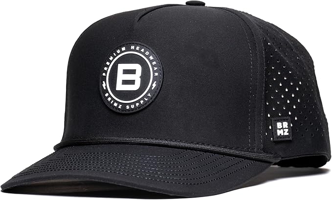 BRIMZ Outdoor Performance Hat - Water & Sweat Resistant Hats - Breathable & Moisture-Wicking Snapback