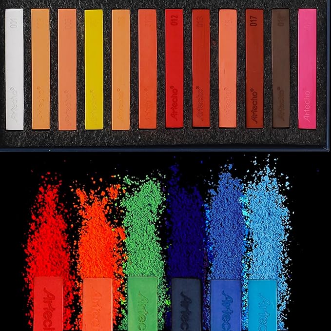 Artecho 24pcs Soft Pastels, Square Chalk - Image 5