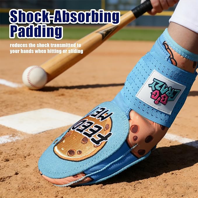 Big Crazy Baseball Sliding Mitt for Youth Sliding Mitt Glove Universal Left/Right Hand Drippy Drip Accessory Pizza Cookies