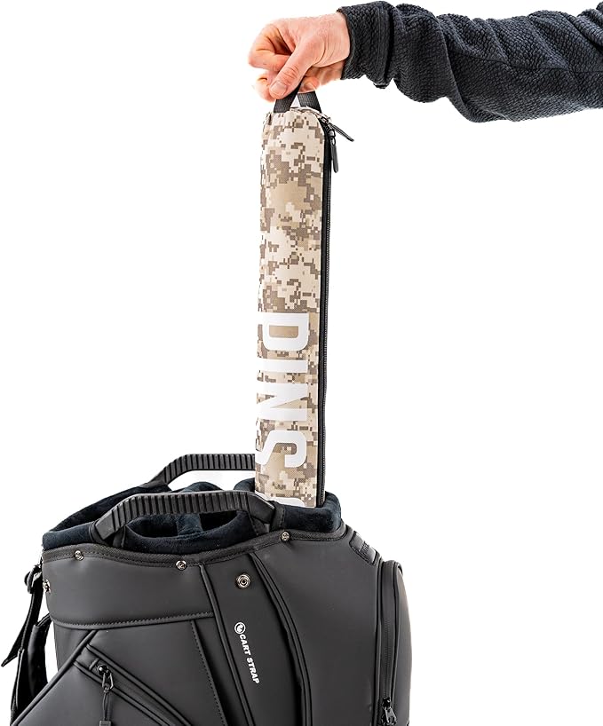 Pins & Aces Beer Sleeve 7-Can Insulated Cooler Sleeve - Stores Up to 7 Cans Discreetly in Your Golf Bag - Keeps Canned Beverages Cold On The Golf Course - Fits Most Golf Bags Styles & Types
