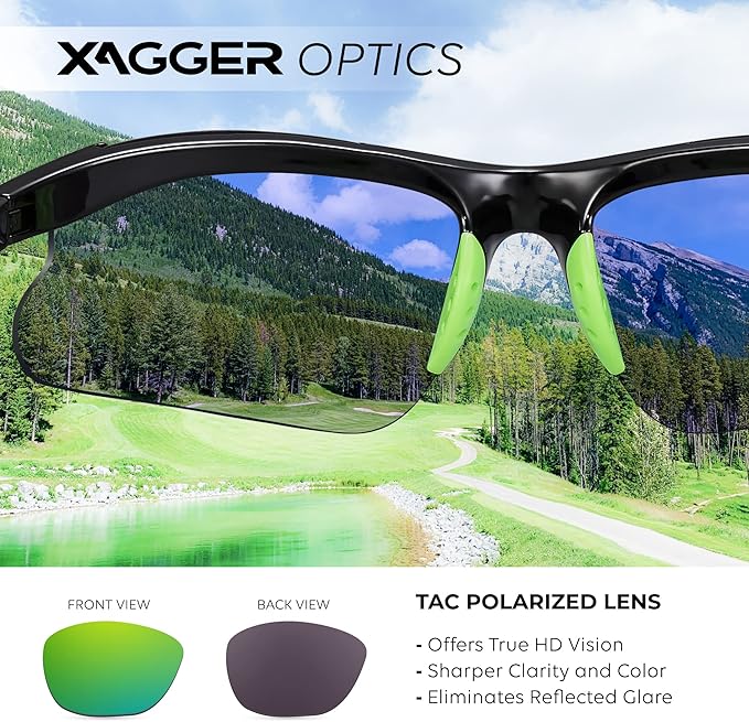 Xagger Kids Youth Polarized Sports Sunglasses for Boys Girls Baseball Softball Glasses TR90 Frame