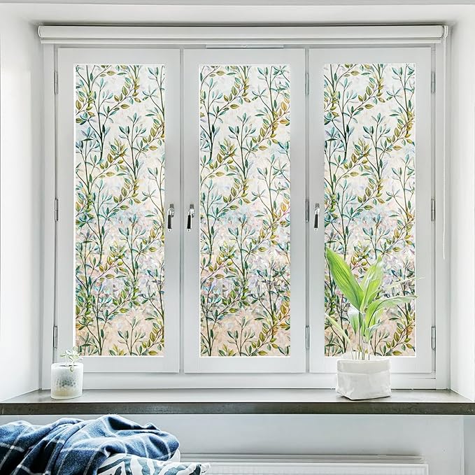 Donox Window Privacy Film, 3D Decorative Window Vinyl Decorative Stained Glass - Image 3