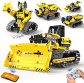 5 in 1 STEM Robot Toy Building Kit, RC Bulldozer Erector Sets by LECPOP