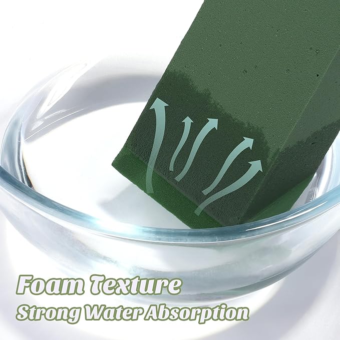 48 Packs Floral Foam Blocks Wet & Dry Floral Foam Bricks 5.5x3.1x1.8 Inch - Image 3