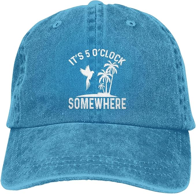 Philysonic 5 Oclock Somewhere Hat It is 5 Oclock Somewhere Hat Women Baseball Hat Cool Hats