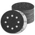 100 Pcs 5 inch Wet Dry Sanding Discs Grit 180 Hook and Loop 8 Hole Silicon by Pukamam