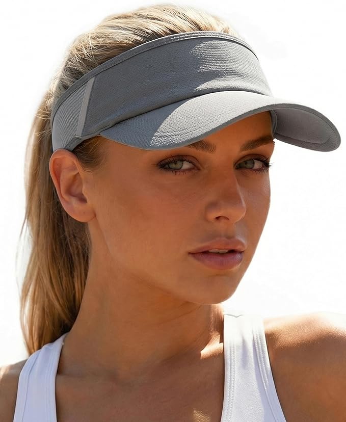 Sun Visor Hat for Women & Men UV Protection Lightweight Foldable Summer Sports for Running Tennis Golf Pickleball